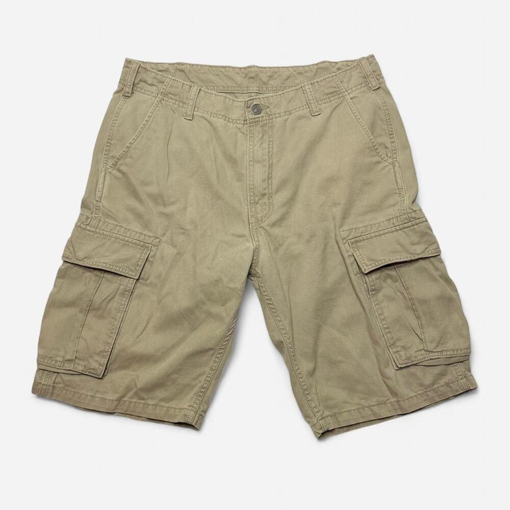 Levi’s Cargo Shorts Khaki Tan Mens Size 34 Utility Pockets Classic Fit